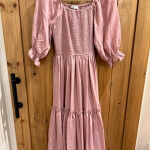 Ivy City Co Pink Midi Dress